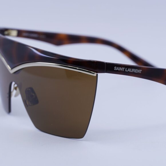 Final Price! Saint Laurent SL614 MASK 002 Havana/Gold/Brown Sunglasses main image 6